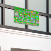 Straßen für Personenkraftwagen 2 1/2' x 4' Banner (Äußeres Gebäude)
