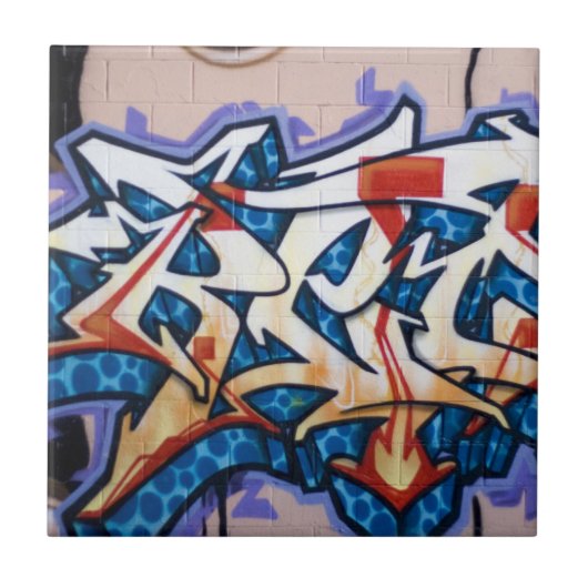 Straßen-Graffiti-Kunst Fliese (Vorderseite)