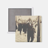 Straßen in Lissabon (Fernando Pessoa) Magnet (Vorderseite/Rückseite)