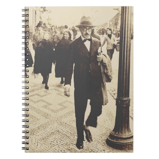Straßen in Lissabon (Fernando Pessoa Notebook) Notizblock (Vorderseite)