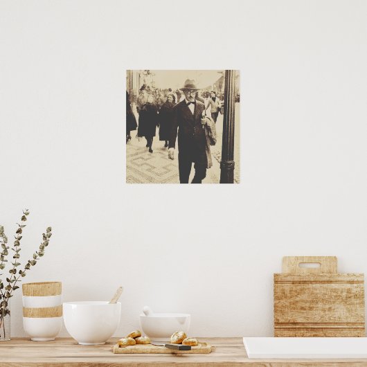 Straßen in Lissabon (Fernando Pessoa) Poster (Küche)