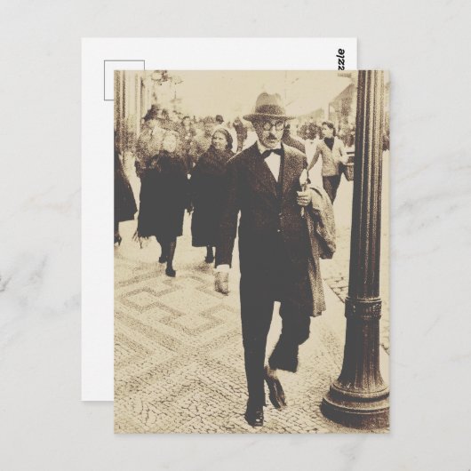 Straßen in Lissabon (Fernando Pessoa) Postkarte (Vorne/Hinten)