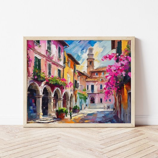 Straßen Italiens Moderne Abstrakte Kunst Poster