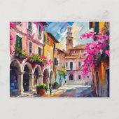 Straßen Italiens Moderne Abstrakte Kunst Postkarte (Vorderseite)