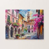 Straßen Italiens Moderne Abstrakte Kunst Puzzle (Horizontal)