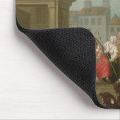 Straßen-Karneval in Paris, 1757 Mousepad (Ecke)