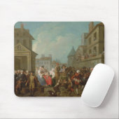 Straßen-Karneval in Paris, 1757 Mousepad (Mit Mouse)
