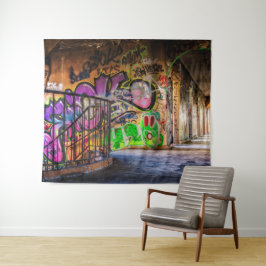 Straßen-Kunst-Graffiti-Wand-Kunst-Tapisserie Wandteppich