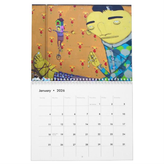 STRASSEN-Kunst Kalender (Jan 2026)