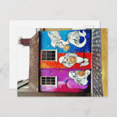 Straßen-Kunst-Postkarte Postkarte (Vorne/Hinten)