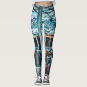 Straßen-Kunstgraffiti-Leggings Leggings (Vorderseite)