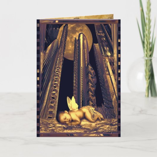 Straßen-Lagerschwelle-Feiertag Feiertagskarte (Vorderseite)