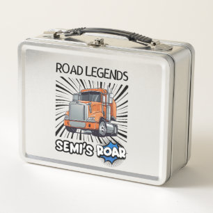 Straßen-Legenden: Semi's Roar! Metall Brotdose