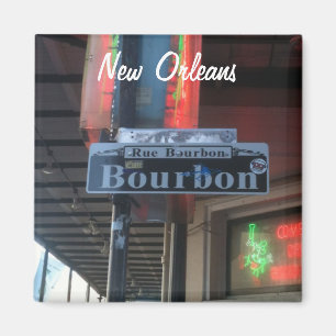 Straßen-Magnet New Orleans Louisiana Bourbon Magnet