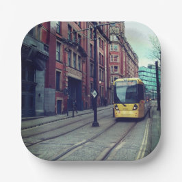 Straßen Manchester Pappteller