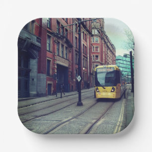 Straßen Manchester Pappteller