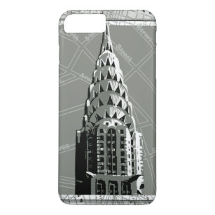 Straßen New Yorks mit dem Empire State Gebäude iPhone 8 Plus/7 Plus Hülle