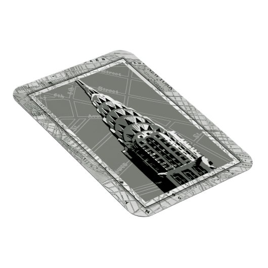 Straßen New Yorks mit dem Empire State Gebäude Magnet (Rechte Seite)