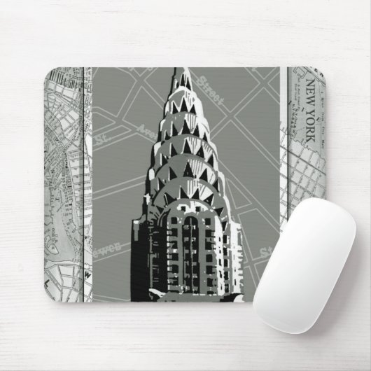 Straßen New Yorks mit dem Empire State Gebäude Mousepad (Mit Mouse)