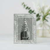 Straßen New Yorks mit dem Empire State Gebäude Postkarte (Stehend Vorderseite)