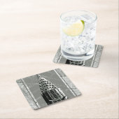 Straßen New Yorks mit dem Empire State Gebäude Rechteckiger Pappuntersetzer (Vor Ort)