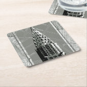 Straßen New Yorks mit dem Empire State Gebäude Rechteckiger Pappuntersetzer (angewinkelt)