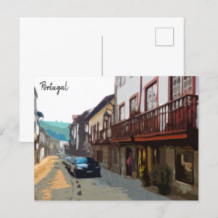 Straßen Portugals Postkarte