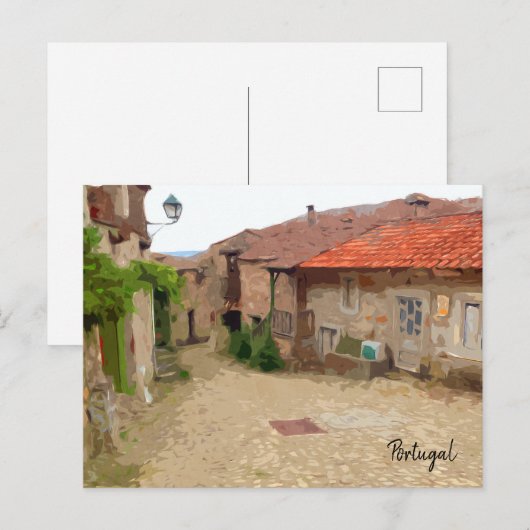 Straßen Portugals Postkarte (Vorne/Hinten)
