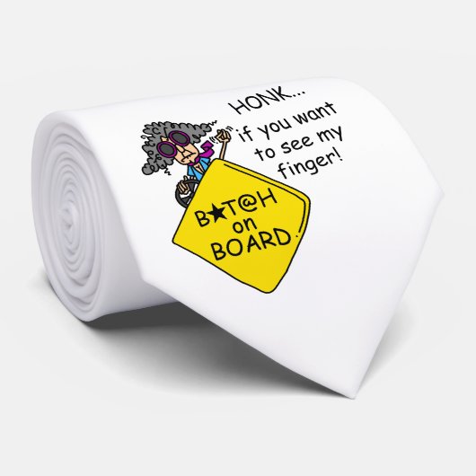 Straßen-Raserei-Spaß Krawatte (Gerollt)