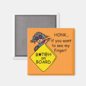 Straßen-Raserei-Spaß Magnet (Vorderseite/Rückseite)