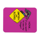 Straßen-Raserei-Spaß Magnet (Horizontal)