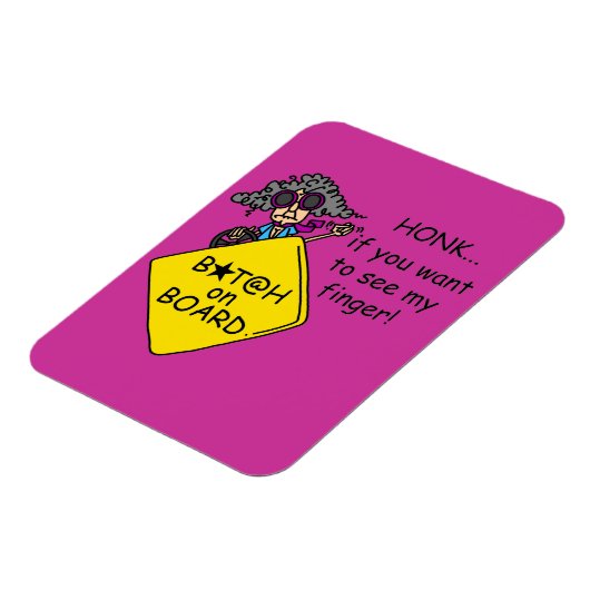 Straßen-Raserei-Spaß Magnet (Linke Seite)