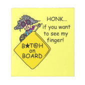 Straßen-Raserei-Spaß Notizblock (Vorderseite)