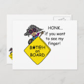 Straßen-Raserei-Spaß Postkarte (Vorne/Hinten)