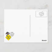 Straßen-Raserei-Spaß Postkarte (Rückseite)