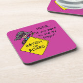 Straßen-Raserei-Spaß Untersetzer (Linke Seite)