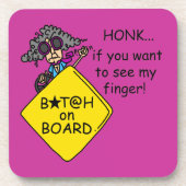 Straßen-Raserei-Spaß Untersetzer (Vorderseite)