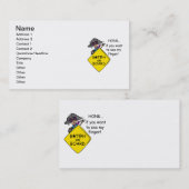 Straßen-Raserei-Spaß Visitenkarte (Vorne/Hinten)