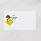 Straßen-Raserei-Spaß Visitenkarte (Rückseite)