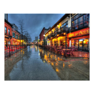 Straßen-Reflexionen Fotodruck