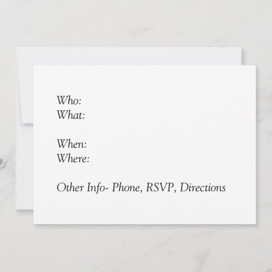 Straßen-regnerischer Tag Gustave Caillebottes | Einladung (Rückseite)