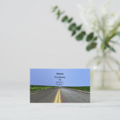 Straßen-Reise - Standard Visitenkarte (Stehend Vorderseite)