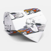 Straßen-Rod-Auto-Bild w/Flames + Fahrer Krawatte (Gerollt)