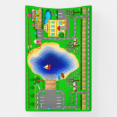 Straßen-See 2 1/2' x 4' Banner (Vertikal)