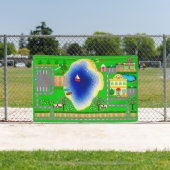 Straßen-See 2 1/2' x 4' Banner (InSitu)