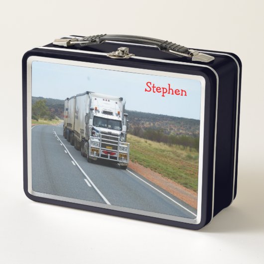 Straßen-Semi-Lkw Metall Brotdose (Vorderseite)