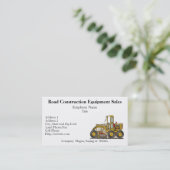 Straßen-Sortierer-Baugewerbe-Karten Visitenkarte (Stehend Vorderseite)