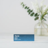 STRASSEN-SPRITZER-Blau Mini Visitenkarte (Stehend Vorderseite)