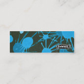 STRASSEN-SPRITZER-Blau Mini Visitenkarte (Rückseite)