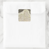 Straßen, Städte, Städte Quadratischer Aufkleber (Tasche)
